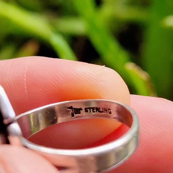 Vintage Bell Trading Post 925 Sterling Silver Turquoise Ring, size 6 - Picture 11 of 12